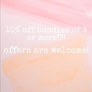 10% off Bundles of 3 or more items!
